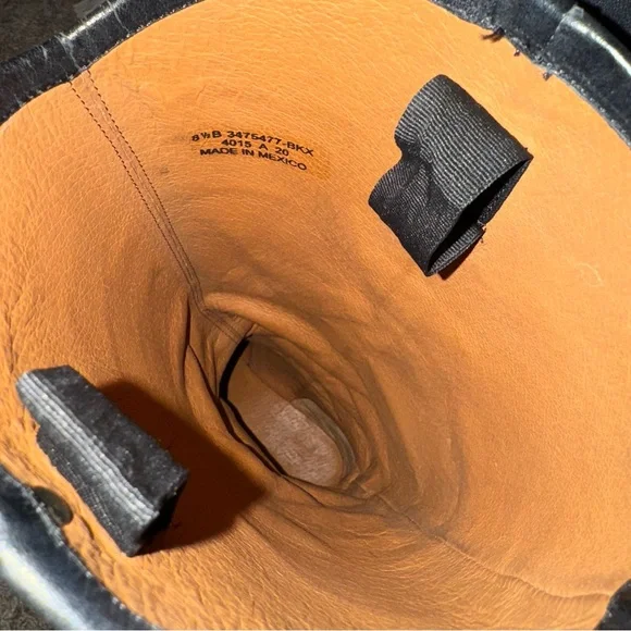 Frye Melissa Black Leather Tall Boots - Picture 4 of 12